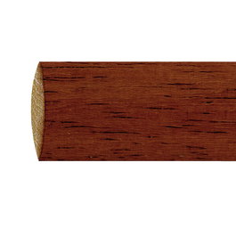 RIEL CHYC Tringle en bois lisse noyer 1,5 m x 28 mm