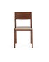 GINER Y COLOMER Lot de 2 chaises en bois d'acacia tapissées en tissu, couleur cerise - Dimensions: 44x52x85 cm