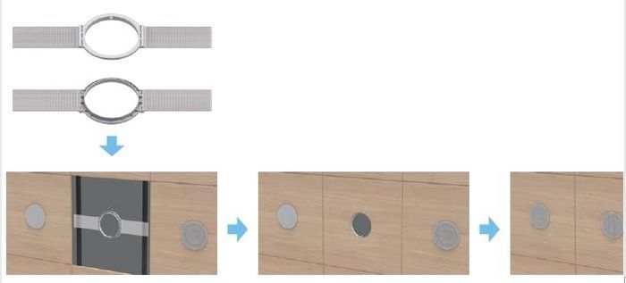 Vivolink VLSPMTC Renforcement métallique pour montage de plaque de plafond souple