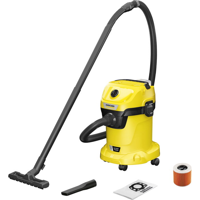 Karcher WD3-18 V-17/20 Aspirateur eau et poussières sans fil 17L Karcher WD3-18 V-17/20 Aspirateur eau et poussières sans fil 17L