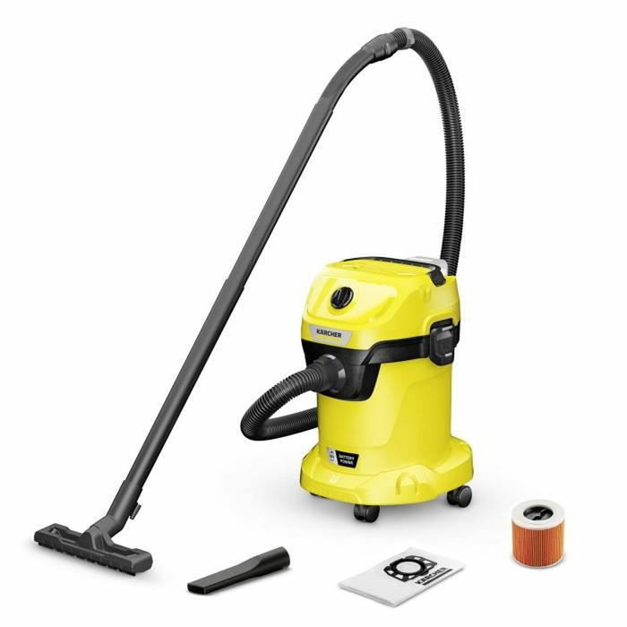 Karcher WD3-18 V-17/20 Aspirateur eau et poussières sans fil 17L Karcher WD3-18 V-17/20 Aspirateur eau et poussières sans fil 17L