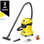Kärcher WD3-18 V-17/20 Aspirateur eau et poussières sans fil 17L Autonomie 20 min Jaune et noir Plastique (sans batterie/chargeur)