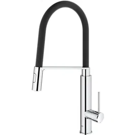 GROHE Mitigeur évier monocommande Concetto 31491000 - Bec orientable 360°, limiteur de température et débit - Chrome StarLight - SilkMove