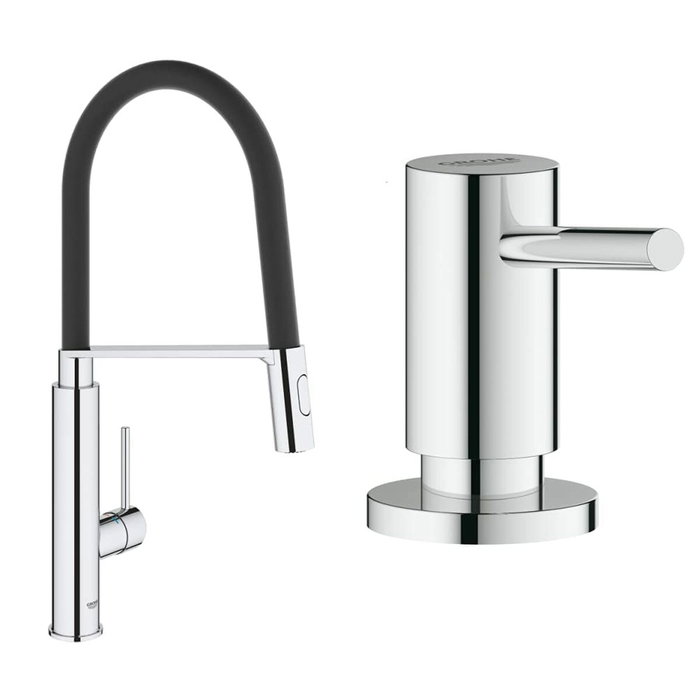 GROHE Mitigeur évier Concetto 31491000 avec bec orientable et douchette flexible GROHE Mitigeur évier Concetto 31491000 avec bec orientable et douchette flexible