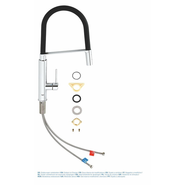 GROHE Mitigeur évier Concetto 31491000 avec bec orientable et douchette flexible GROHE Mitigeur évier Concetto 31491000 avec bec orientable et douchette flexible