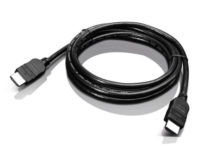Lenovo Câble HDMI M/M 2 m Noir - Haute vitesse, Ultra HD 4K, 340 MHz, 10,2 Gbps Lenovo Câble HDMI M/M 2 m Noir - Haute vitesse, Ultra HD 4K, 340 MHz, 10,2 Gbps