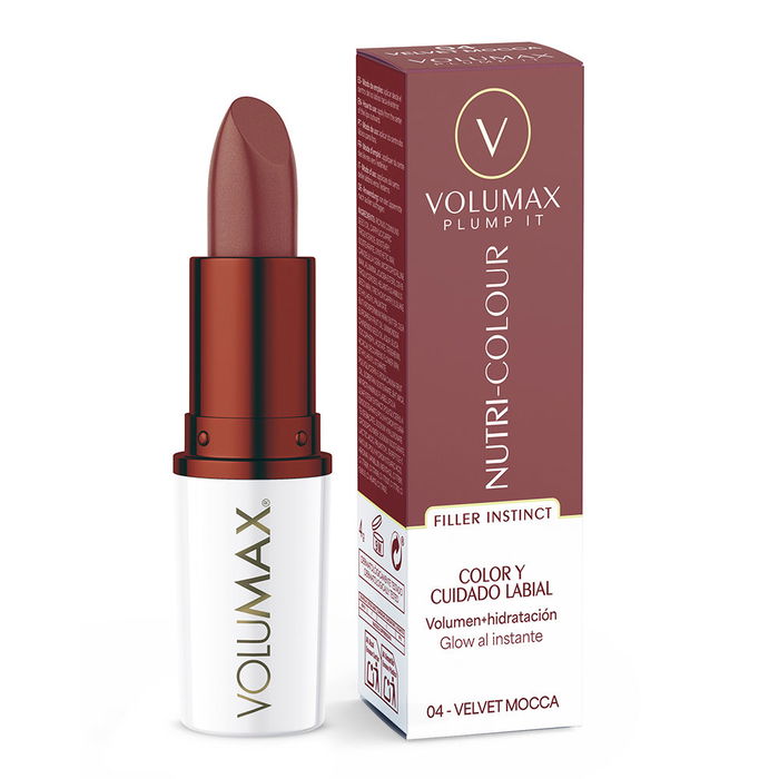 Volumax Soin Anti-Âge pour Lèvres Plump It Nutri-Colour - Velvet Mocca N°04 - Effet Volume & Hydratation 24h - 4 g