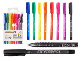 Pincello Lot de 8 Stylos Fluorescents Semigel - Couleurs Assorties (Set de 24)