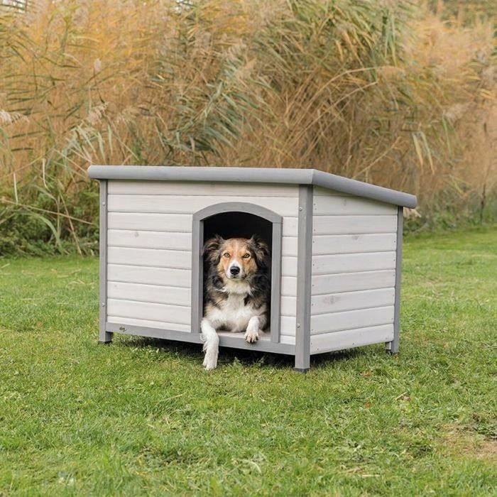 Trixie Natura Niche pour chiens Classic à toit plat Gris Taille M Trixie Natura Niche pour chiens Classic à toit plat Gris Taille M