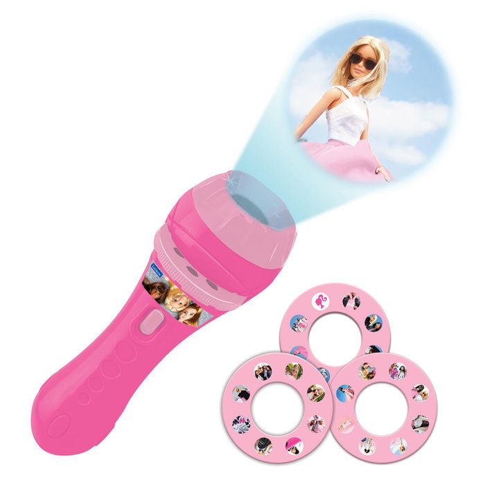 LEXIBOOK Linterna Proyector Barbie avec 3 disques de projection LEXIBOOK Linterna Proyector Barbie avec 3 disques de projection