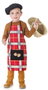 Creaciones Llopis Costume de Castañero à Carreaux Rouges, 1-2 ans