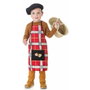Creaciones Llopis Costume de Castañero à Carreaux Rouges, 1-2 ans