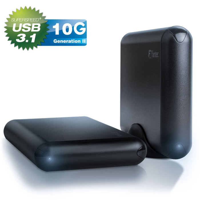 Fantec DB-ALU31 Boîtier de disque dur Aluminium USB 3.1 Type-C Noir Fantec DB-ALU31 Boîtier de disque dur Aluminium USB 3.1 Type-C Noir