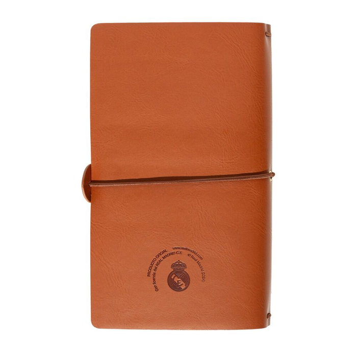 ERIK - Carnet de Voyage Real Madrid avec Fermeture Élastique - 2 Bloc-Notes Interchangeables à Points et Lignes, Format 19,5x12 cm ERIK - Carnet de Voyage Real Madrid avec Fermeture Élastique - 2 Bloc-Notes Interchangeables à Points et Lignes, Format 19,5x12 cm