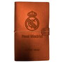 ERIK - Carnet de Voyage Real Madrid avec Fermeture Élastique - 2 Bloc-Notes Interchangeables à Points et Lignes, Format 19,5x12 cm