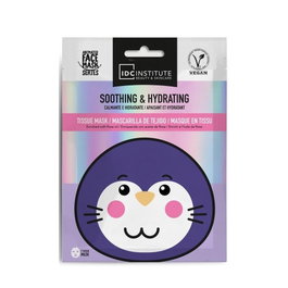 Idc Masque Visage Calmant et Hydratant à l'Huile de Rose - Masque en Tissu Ultrafin Végétalien pour Peau Lisse et Douce