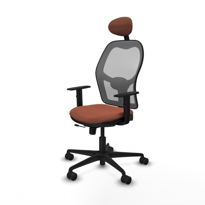 Piqueras y Crespo Chaise de Bureau Jorquera Marron et Gris