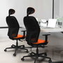 Piqueras y Crespo Chaise de Bureau Jorquera Marron et Gris