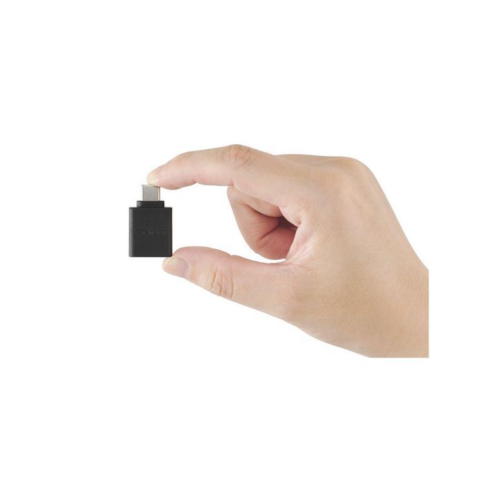 Kensington CA1010 Adaptateur USB-C vers USB-A Mâle/Femelle, Transfert Données 5 Gbits/s, Charge Rapide 3A, Compatible USB 3.0 et Plug & Play