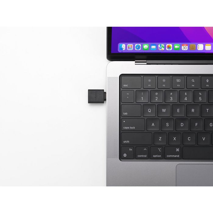 Kensington CA1010 Adaptateur USB-C vers USB-A Mâle/Femelle, Transfert Données 5 Gbits/s, Charge Rapide 3A, Compatible USB 3.0 et Plug & Play