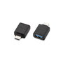 Kensington CA1010 Adaptateur USB-C vers USB-A Mâle/Femelle, Transfert Données 5 Gbits/s, Charge Rapide 3A, Compatible USB 3.0 et Plug & Play