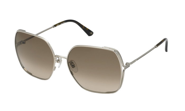 NINA RICCI SNR301-600492 Lunettes de soleil dorées avec verres marron NINA RICCI SNR301-600492 Lunettes de soleil dorées avec verres marron