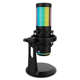 Krom Microphone Gaming Kaze Streaming RGB avec condensateurs, cardioïde/omnidirectionnel, USB, 24 bit/192 KHz