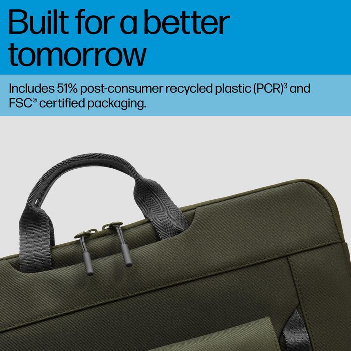 HP Sac à dos modulaire 3-en-1 pour PC portable 15,6 pouces - 27 L - Conçu avec plastique recyclé - Housse détachable