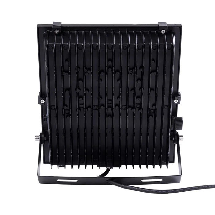 Proyector LED 100W 13000 Lumen IP65 Blanc Régulable, Aluminium, Projecteur Extérieur/Intérieur, 100000H, CRI >80, Contrôle TRIAC