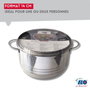 Fackelmann Lot de 2 faitouts Elo Brillant en acier inoxydable, 12 et 14 cm
