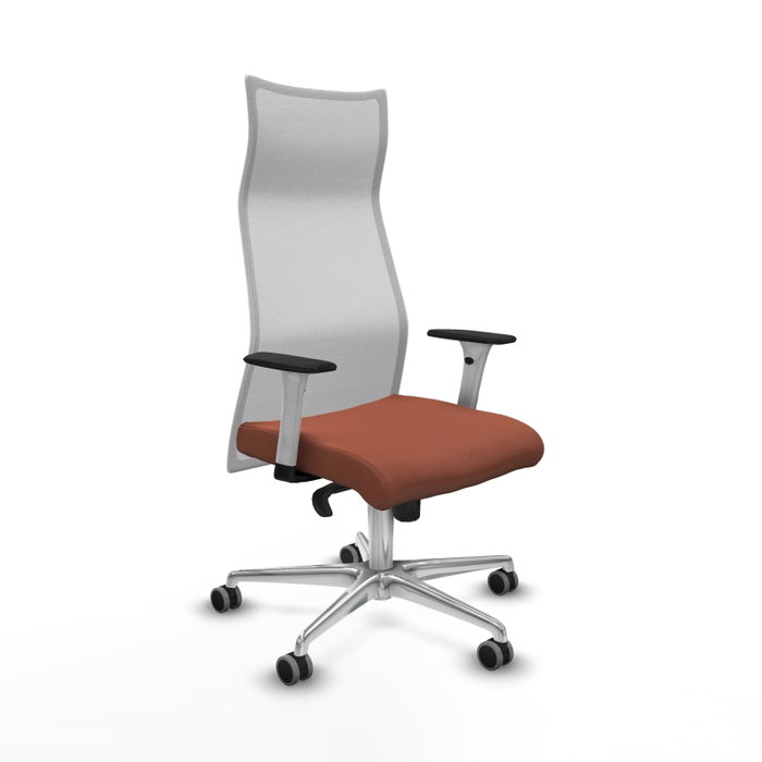 Piqueras y Crespo Fauteuil de Bureau Albacete Marron et Blanc Piqueras y Crespo Fauteuil de Bureau Albacete Marron et Blanc