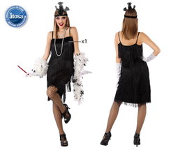 Atosa Costume Charleston Noir pour Femme XL