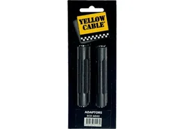 Yellowcab Adaptateur 1/4" Stéréo Femelle vers 1 Sortie 1/4" Stéréo Femelle (Pack de 2 Unités)