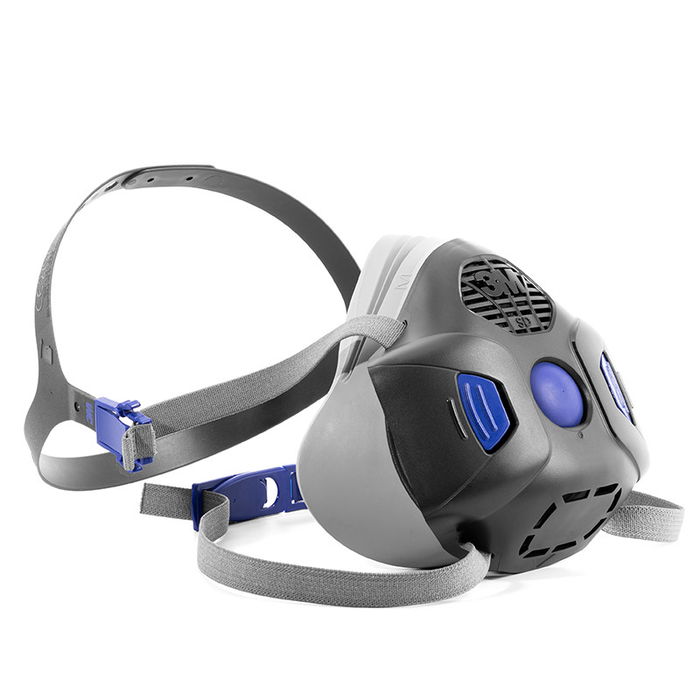 3M Masque de Protection HF-802SD Taille Médiane avec Diaphragme de Communication