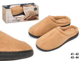 GIFTDECOR Chaussons pour hommes Marron