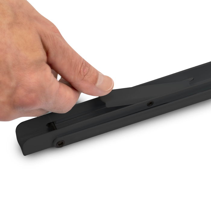 Emuca Jeu de Supports de pliage, longueur 403mm, Acier, Peint en noir