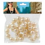 Atosa Collier de perles blanc pour femme adulte