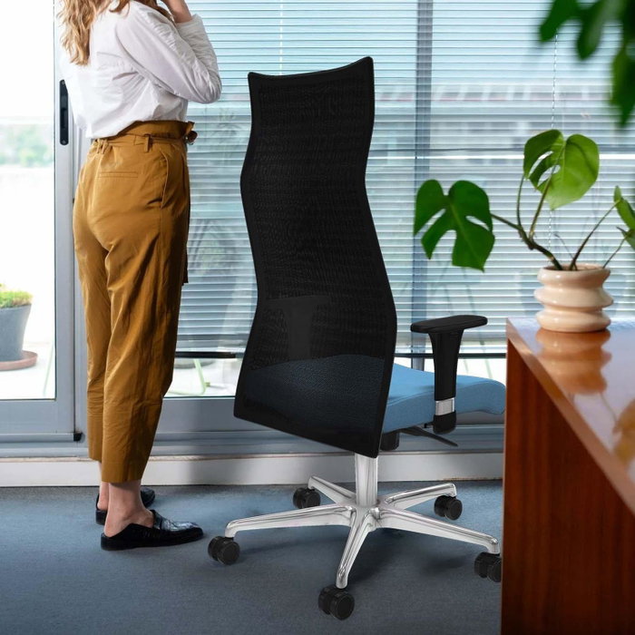 Piqueras y Crespo Chaise de Bureau Albacete Bleu marine Piqueras y Crespo Chaise de Bureau Albacete Bleu marine