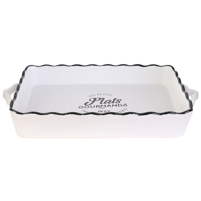 Cook Concept Plat de service rectangulaire avec anses VALLEE OUTLET 40,5x26 cm