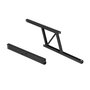 Emuca Jeu de ensemble de mécanismes de levage pour table basse, permet de lever la table de 135mm, Acier, Peint en noir