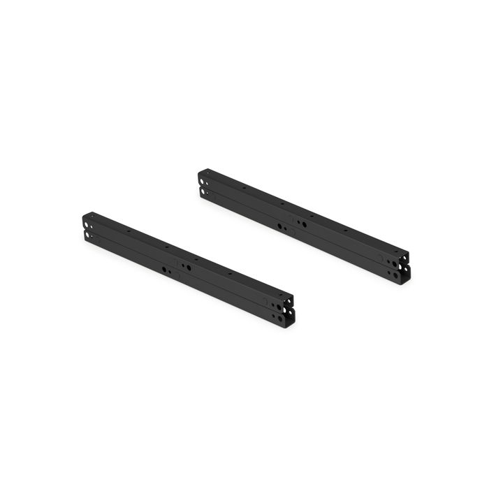 Emuca Jeu de ensemble de mécanismes de levage pour table basse, permet de lever la table de 135mm, Acier, Peint en noir