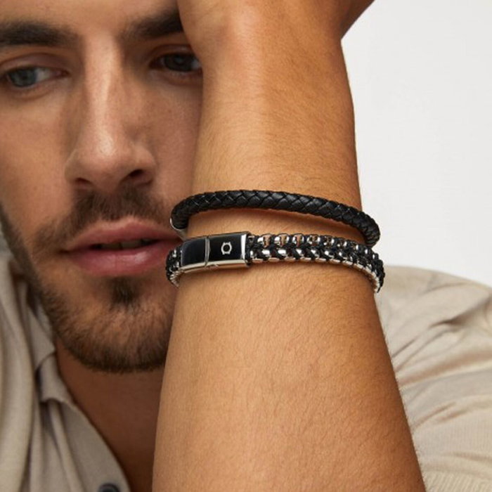 Bracelet Homme One Jewels OAMB3208LP Noir