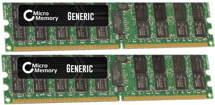 CoreParts Kit de mémoire 8Go (2 x 4Go) DDR2 667MHz DIMM ECC/REG CoreParts Kit de mémoire 8Go (2 x 4Go) DDR2 667MHz DIMM ECC/REG