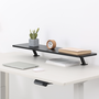 Phoenix Support de moniteur | 100x26x13 cm | MDF et métal | Installation par pince | Noir | Bureau