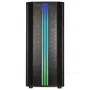 Bitfenix Saber Mesh RGB - Boîtier PC Gamer Semitower ATX - Noir - Fenêtre Verre Trempé - 4 Baies Internes - Refroidissement par Air Optimisé