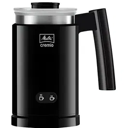 Melitta Cremio II Mousseur à lait sans fil 450W Noir - Capacité 150 ml mousse / 250 ml lait - Arrêt automatique - Revêtement antiadhésif - Rotation 360°