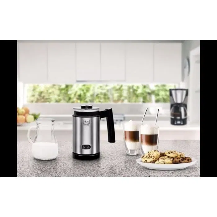 Melitta Cremio II Mousseur à lait sans fil 450W Noir - Capacité 150 ml mousse / 250 ml lait - Arrêt automatique - Revêtement antiadhésif - Rotation 360° Melitta Cremio II Mousseur à lait sans fil 450W Noir - Capacité 150 ml mousse / 250 ml lait - Arrêt automatique - Revêtement antiadhésif - Rotation 360°