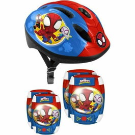 Stamp Casque Spidey pour enfant avec coudières et genouillères