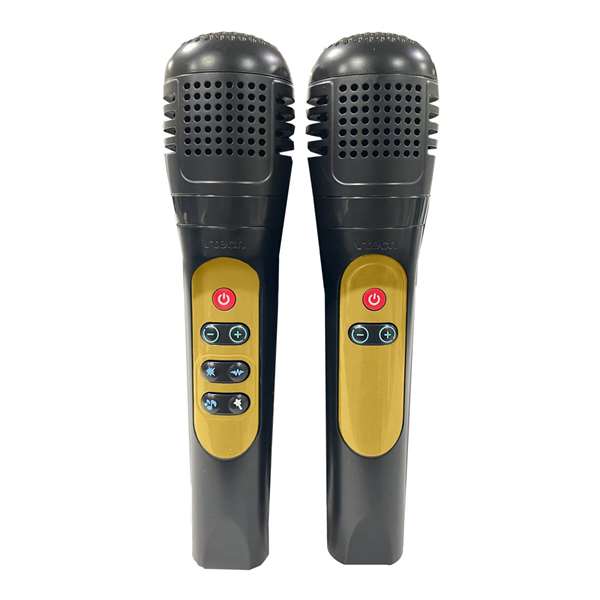 Vtech Karaoke Light Party Duo Golden Edition avec haut-parleur Bluetooth, 2 microphones, 5 modes de jeu et contrôle du volume - 35 x 20 x 27.9 cm