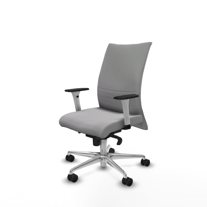 Piqueras Y Crespo Chaise de bureau Albacete, Mécanisme Synchro, Gris clair